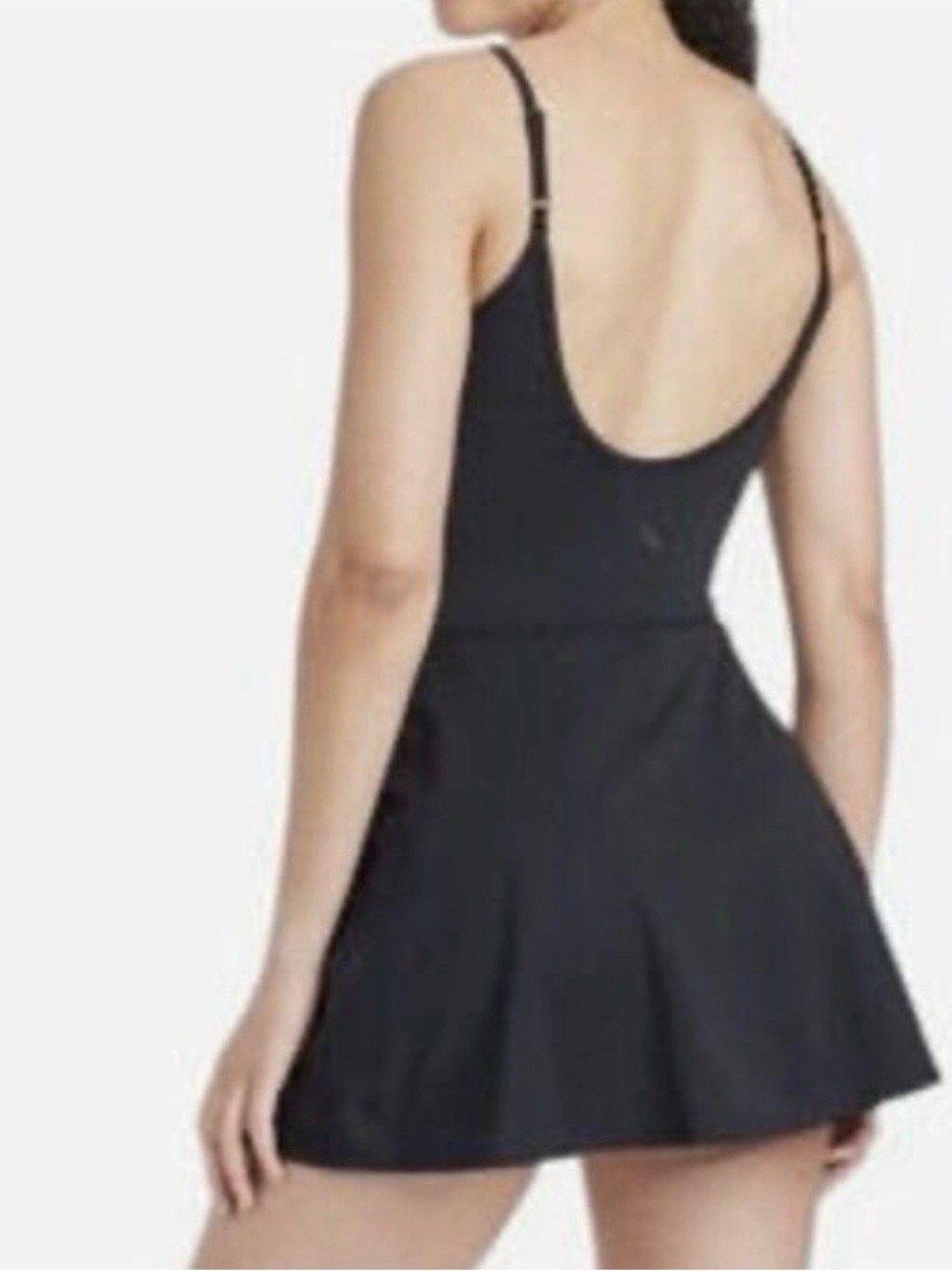 JoyLab Black Scoop Back Skater Dress
